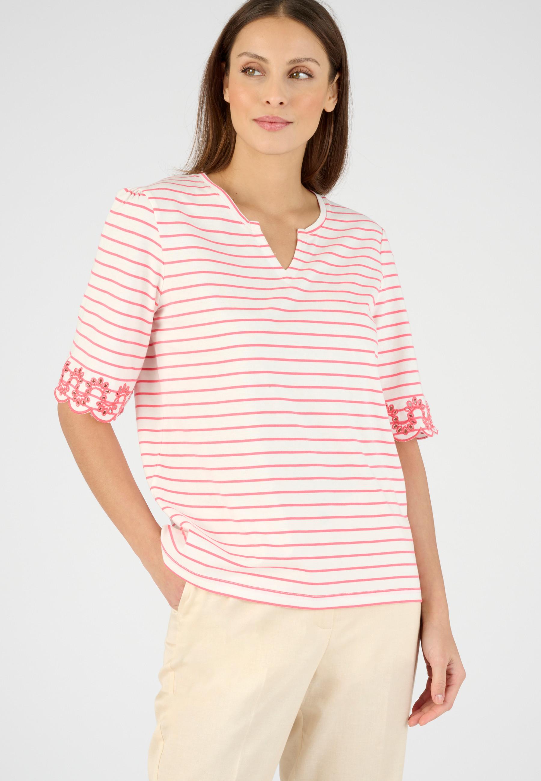 Image of T-shirt Aus Reiner Bio-baumwolle. Damen Rosa 54/56