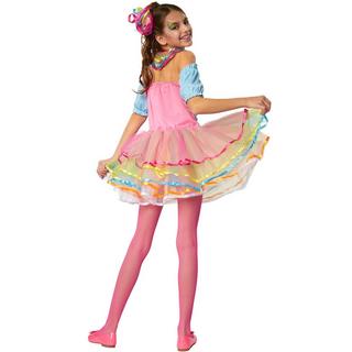 Tectake  Costume da bambina/ragazza - Girl Arcobaleno Neon 