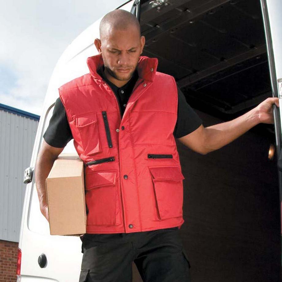 Result Lance Gilet Bodywarmer avec de nombreuses poches coupe-vent hydrofuge  