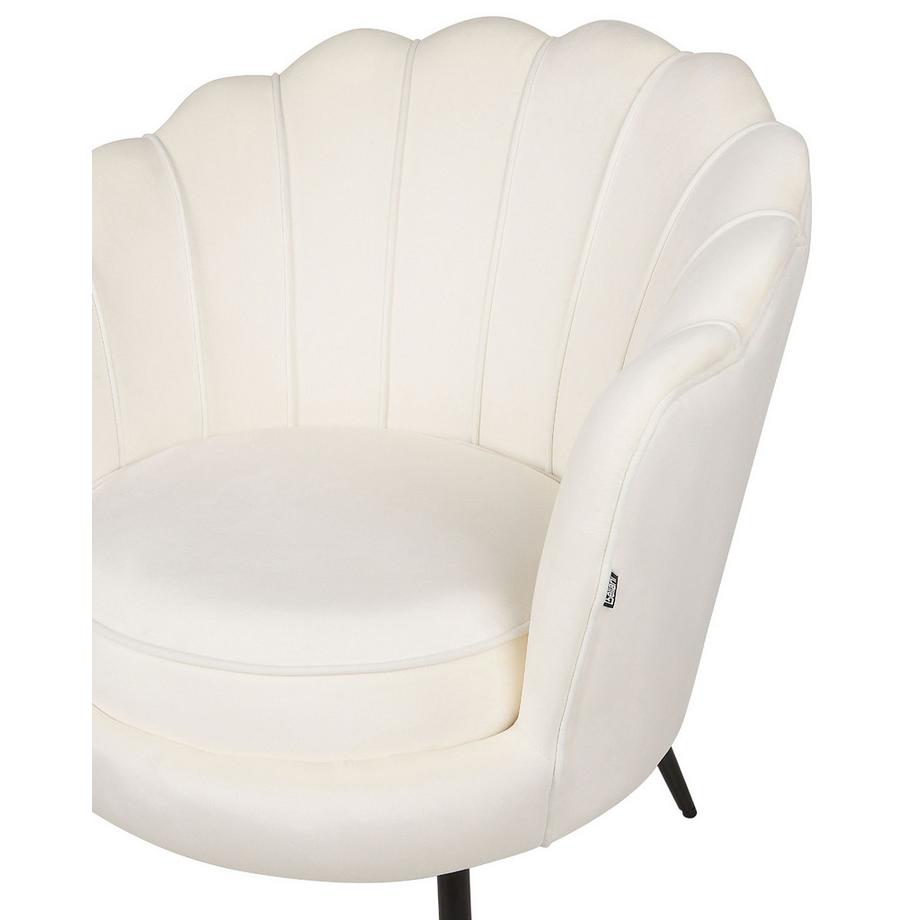 Beliani Poltrona en Velluto Retrò LOVIKKA  