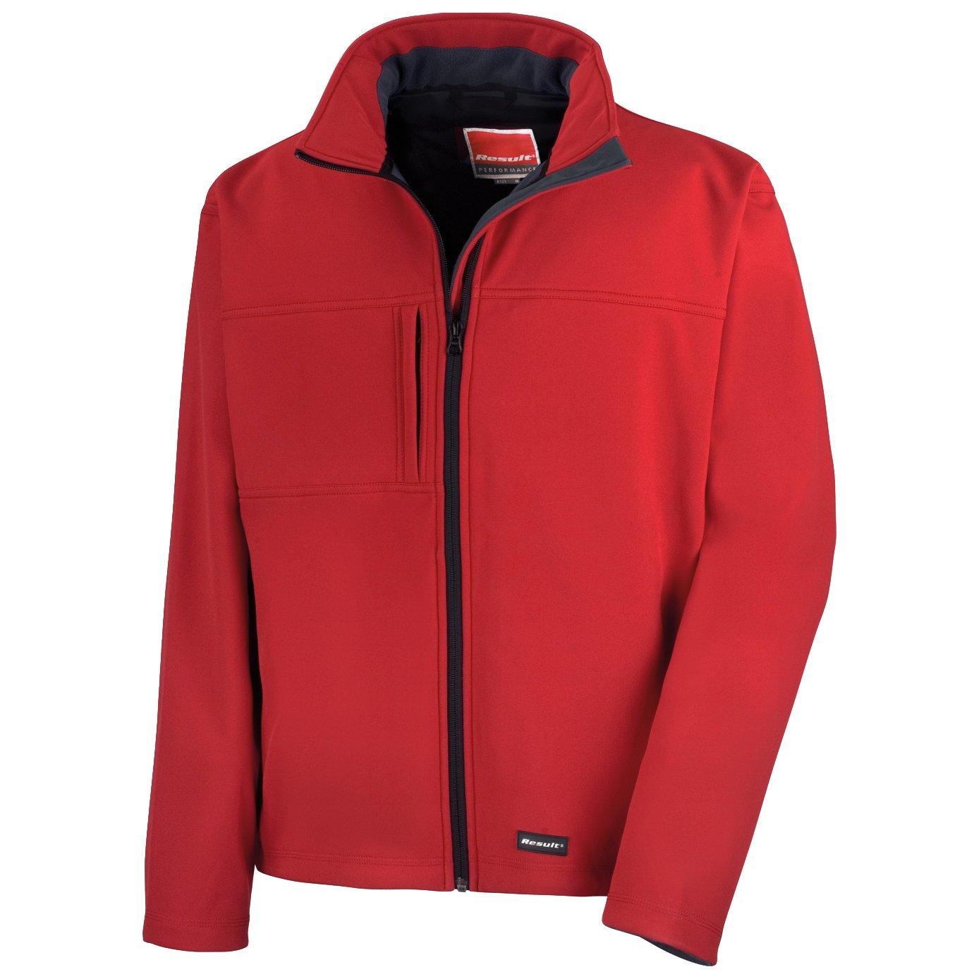 Image of Softshelljacke Multifunktionsjacke, 3lagig, Wasserfest, Atmungsaktiv Herren Rot Bunt S