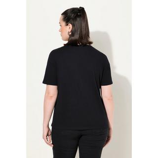 Ulla Popken  T-Shirt, Modalmix, Classic, Rundhals, Halbarm 