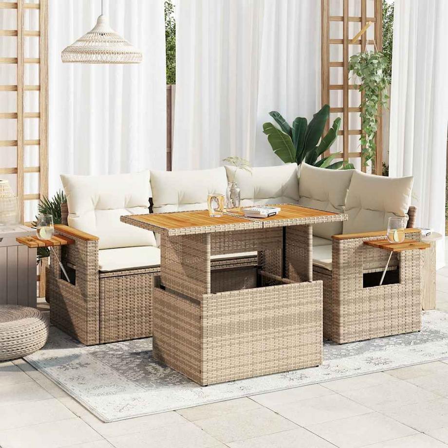 VidaXL Gartensofa set poly-rattan  