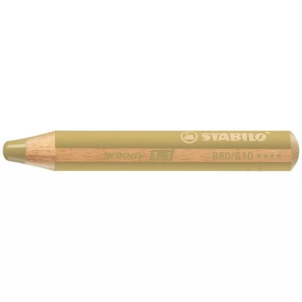 STABILO Multitalentstift woody 3 in 1, rund, gold