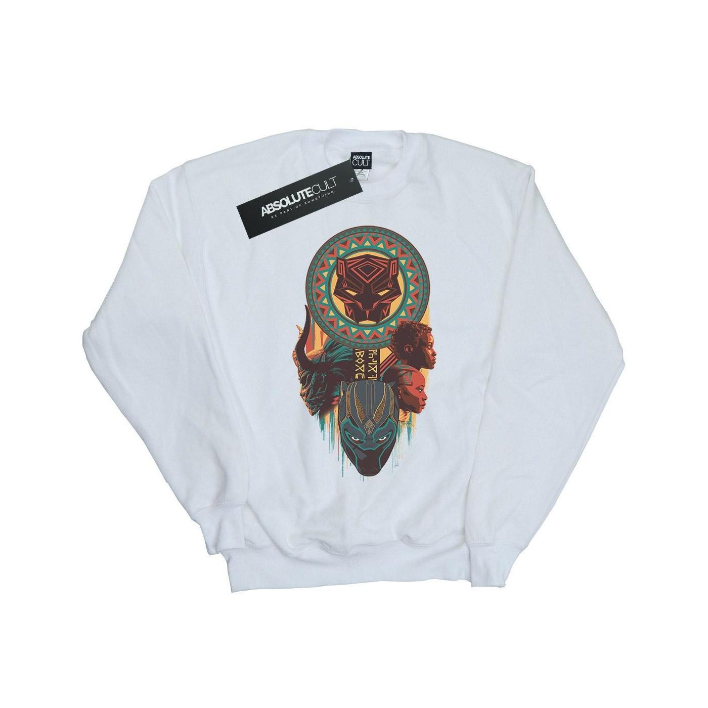 Image of Black Panther Totem Sweatshirt Mädchen Weiss 140/146