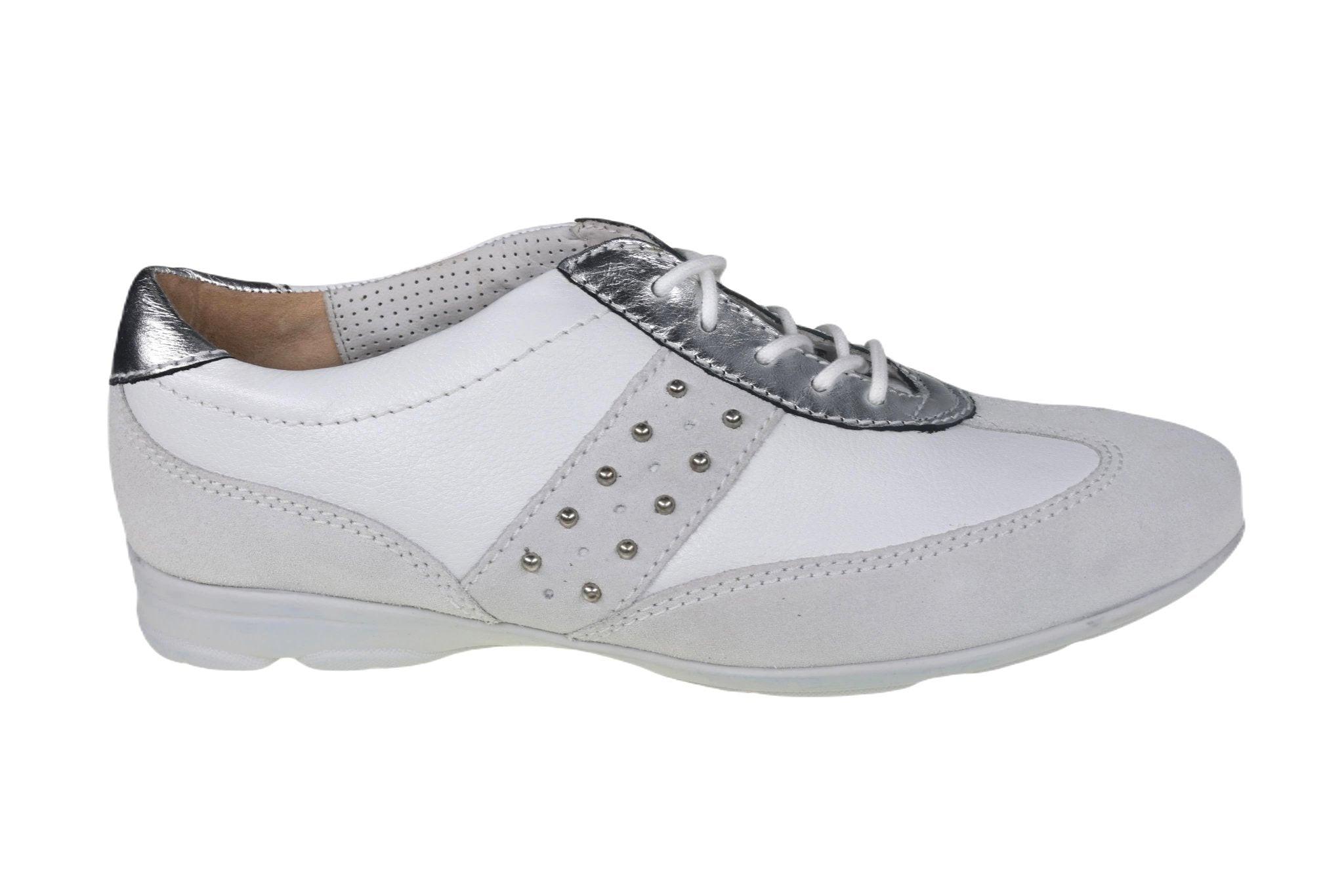 Image of Leder Sneaker Damen Weiss 38