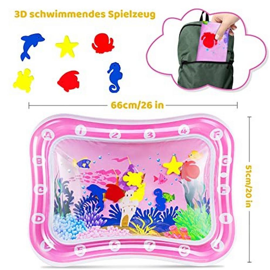 Activity-board  Wassermatte Baby, Babyspielzeug von 3 6 9 Monaten, Wasserspielmatte Baby sensorisches Spielzeug die 