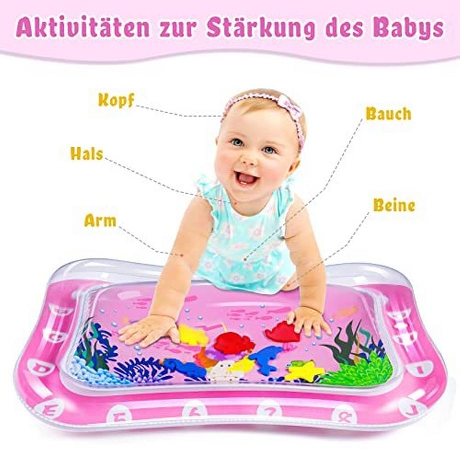 Activity-board  Wassermatte Baby, Babyspielzeug von 3 6 9 Monaten, Wasserspielmatte Baby sensorisches Spielzeug die 