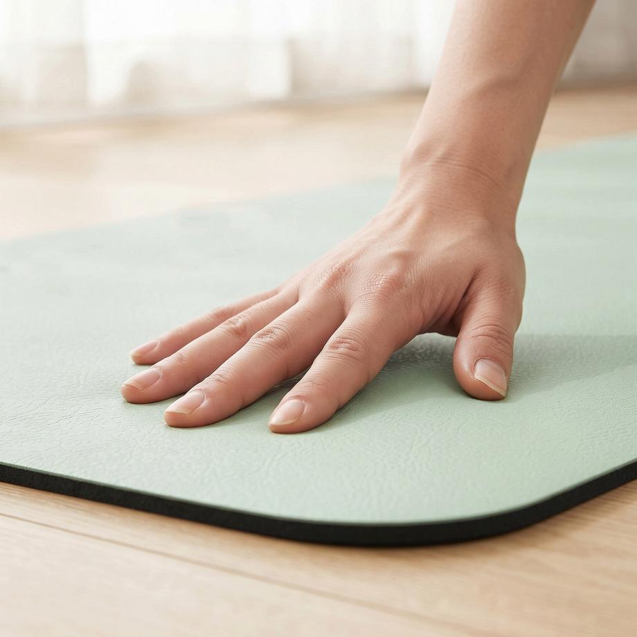 TWHEELS  Yogamatte rutschfest für Fitness & Pilates Grün 