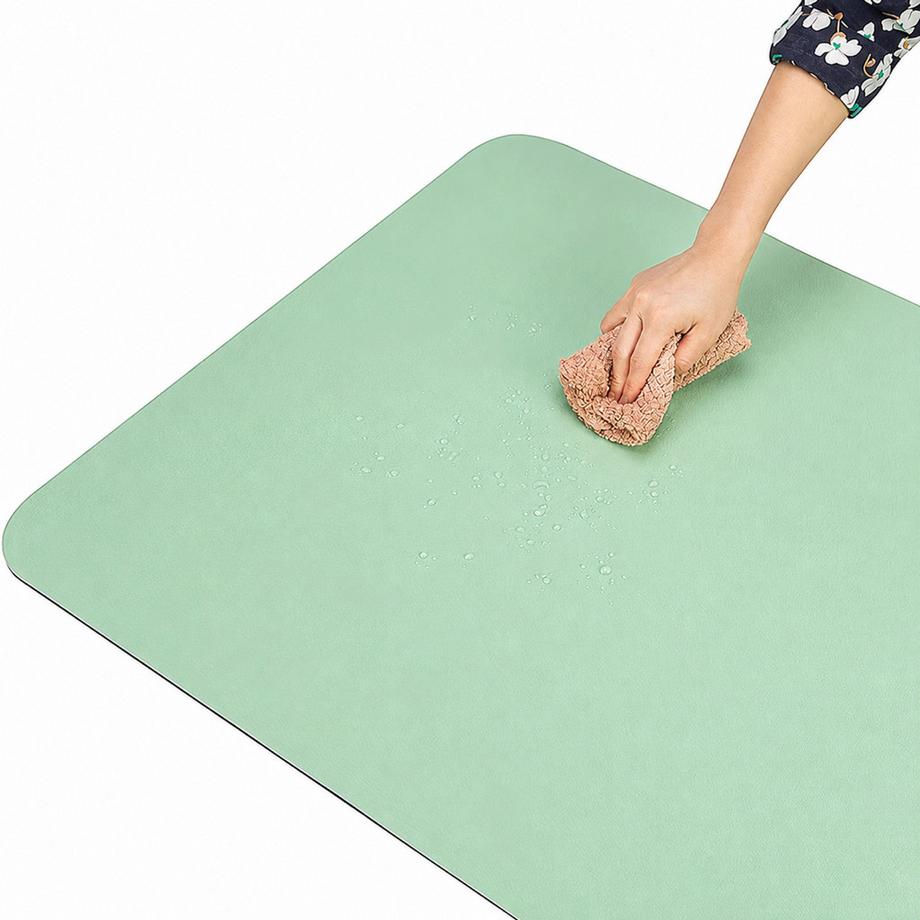 TWHEELS  Yogamatte rutschfest für Fitness & Pilates Grün 