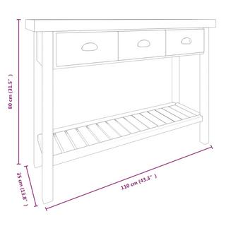 VidaXL Table console bois  