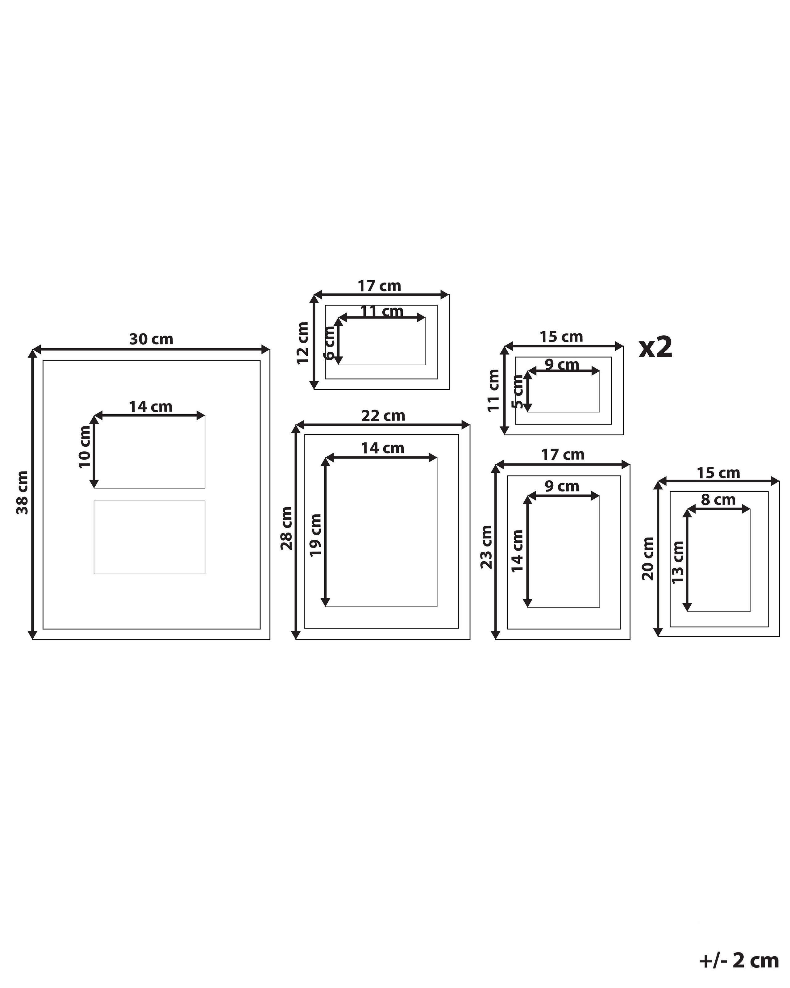 Beliani Cadre photo en MDF Scandinave ZINARE  