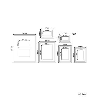 Beliani Cornice fotografica en Fibra a media densità (MDF) Scandinavo ZINARE  