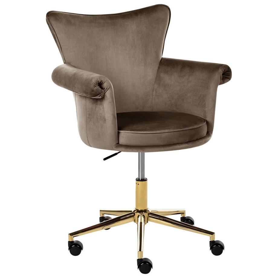 Chaise de bureau en Velours Glamour VELENCIA