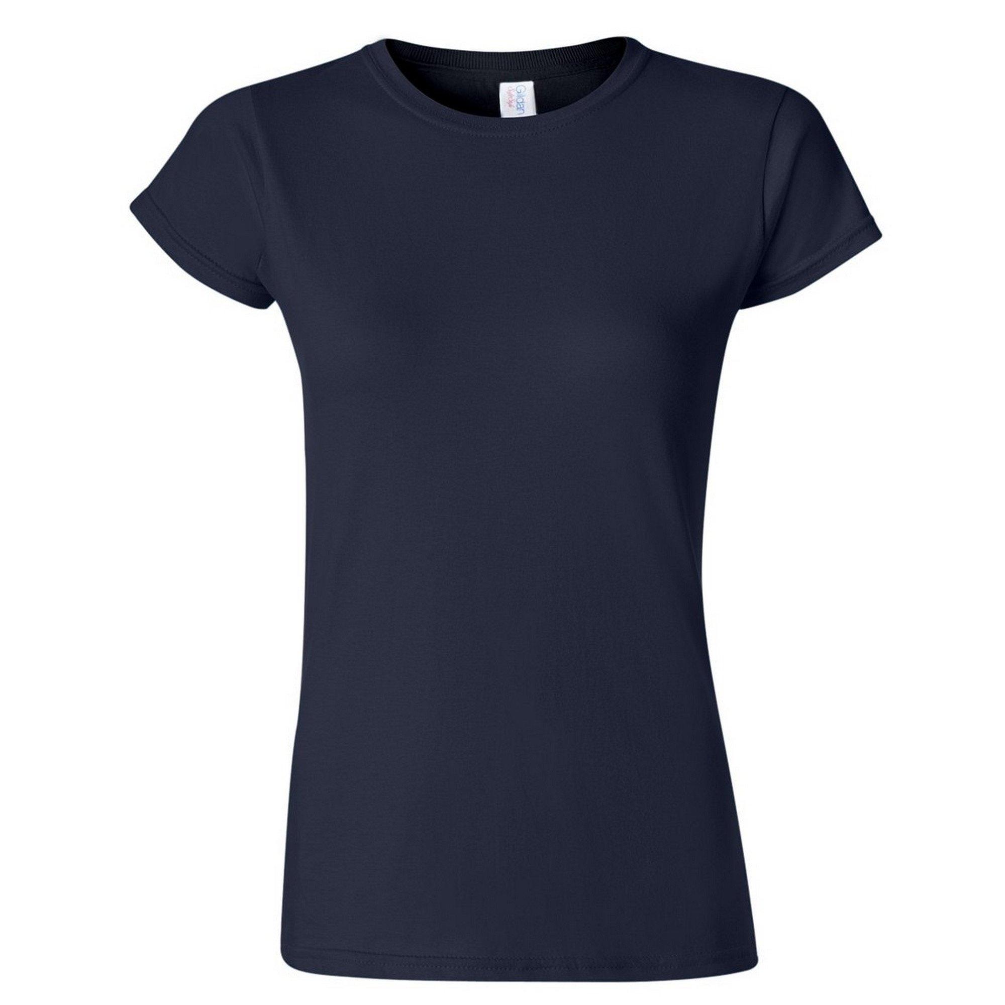 Image of Soft Style Kurzarm Tshirt Damen Marine XXL