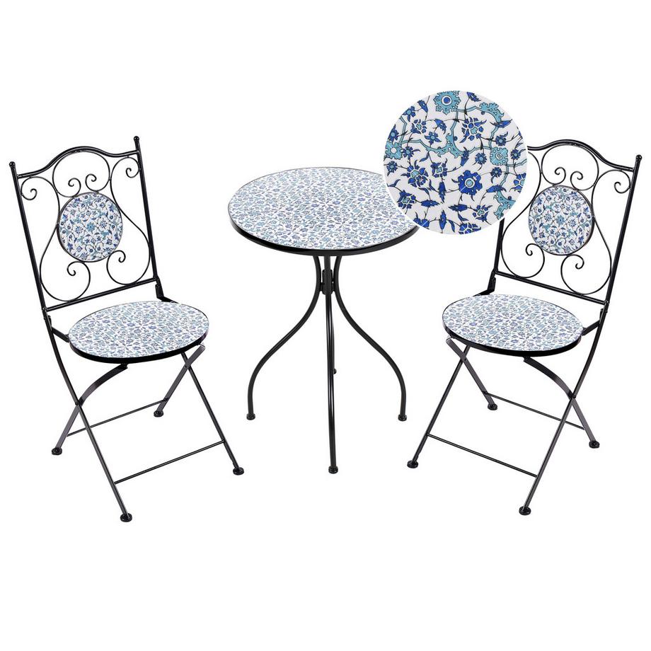 Bistro Set aus Eisen Mediterran CHAPECO