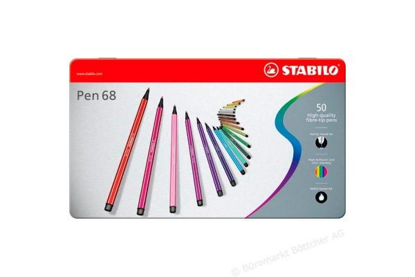 STABILO  Fasermaler Pen 68 Metalletui (50Teile) 