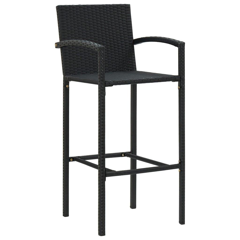 VidaXL Tabouret de bar rotin synthétique  