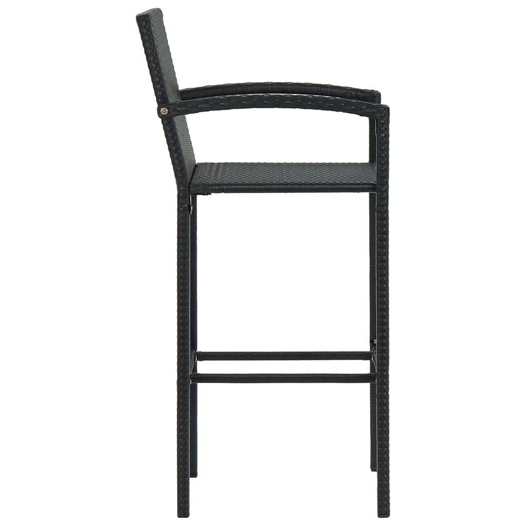 VidaXL Tabouret de bar rotin synthétique  