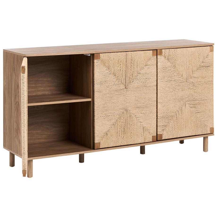 Beliani Commode 3 portes en Panneau de particules de bois Moderne BONDI  
