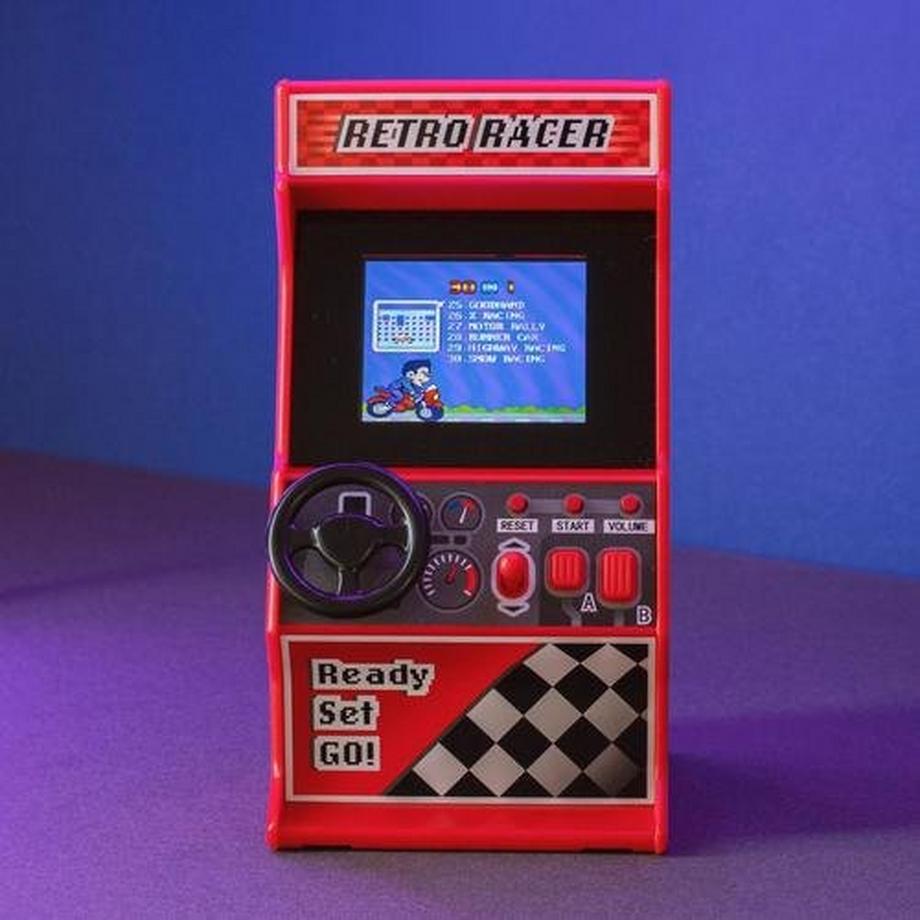 thumbsUp  Mini Arcade Retro Racing Machine - 30x 8-Bit Games 