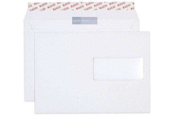 Image of ELCO Couvert Power m/Fenster C5 50203 125g, weiss 500 Stück ELCO Couvert Power m/Fenster C5 50203 125g, weiss 500 Stück
