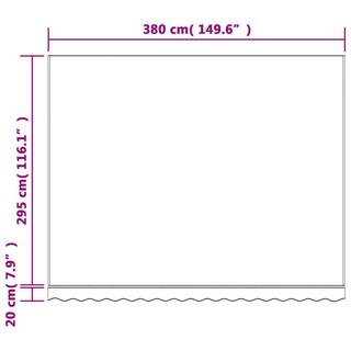 VidaXL tessuto di ricambio per tenda Tessuto  