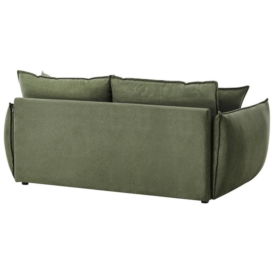 Beliani Canapé 3 places en Tissu  KUNES  