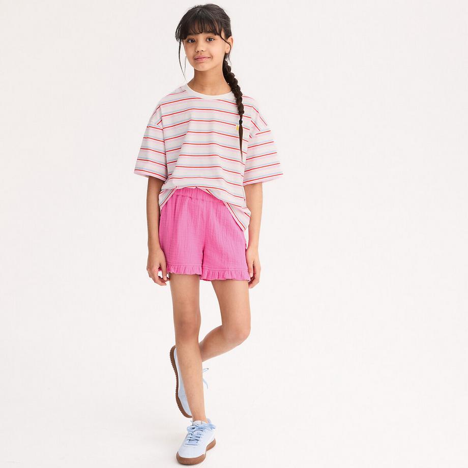 Shorts aus Baumwoll-Musselin