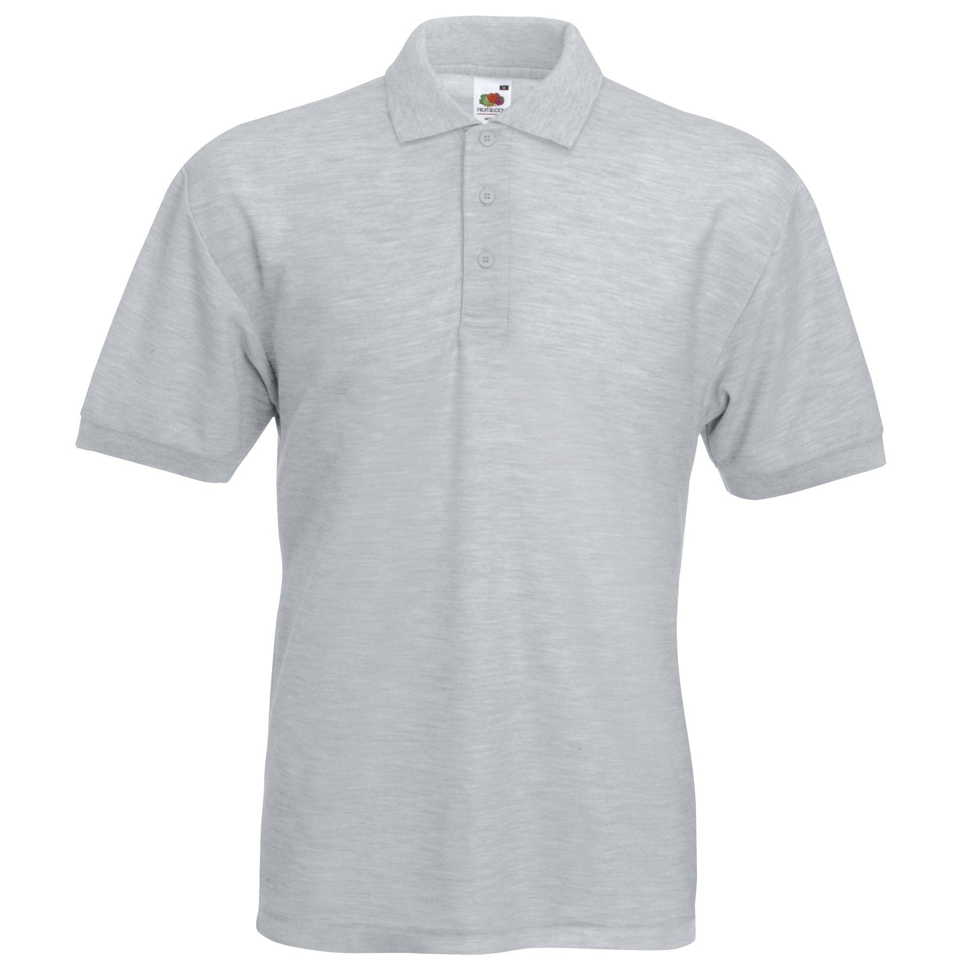 Image of 6535 Piqué Poloshirt, Kurzarm Herren Grau XXL