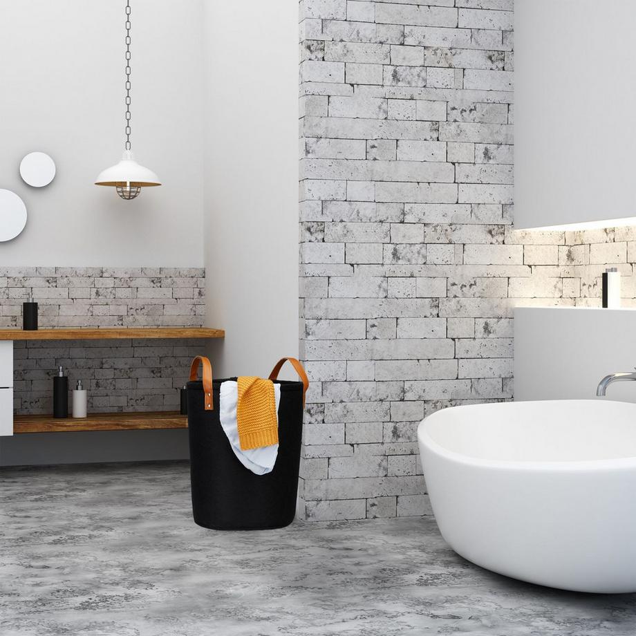 Northix Panier à linge en feutre 28 l  