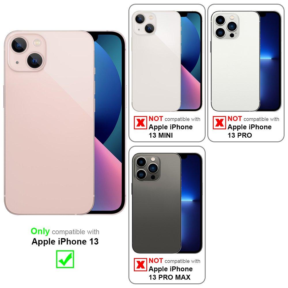 Cadorabo  Housse compatible avec Apple iPhone 13 - Clear View étui de protection miroir avec fonction de support Protection à 360 degrés 