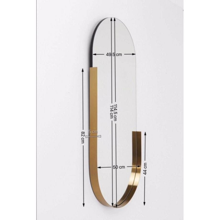 KARE Design Spiegel Hipster Oval 114x50cm  