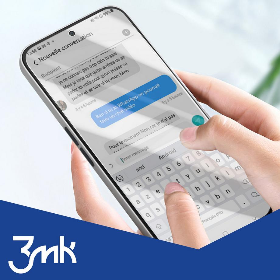 3mk Protection  Verre Hybride Nothing Phone 2a Dureté 7H 