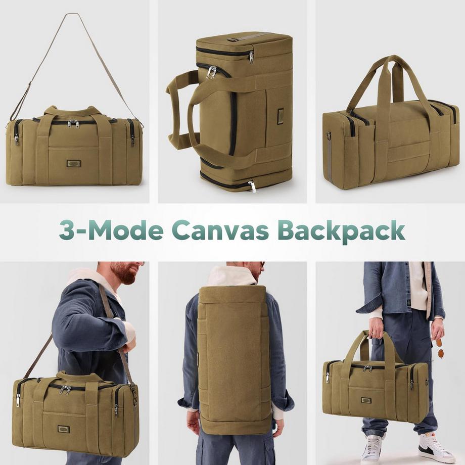 Only-bags.store Sac de voyage en toile vintage  