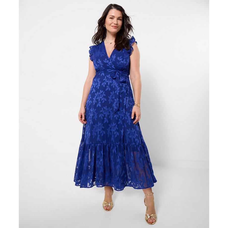 Joe Browns Robe Maxi Cache-Cœur Manches Volantées  