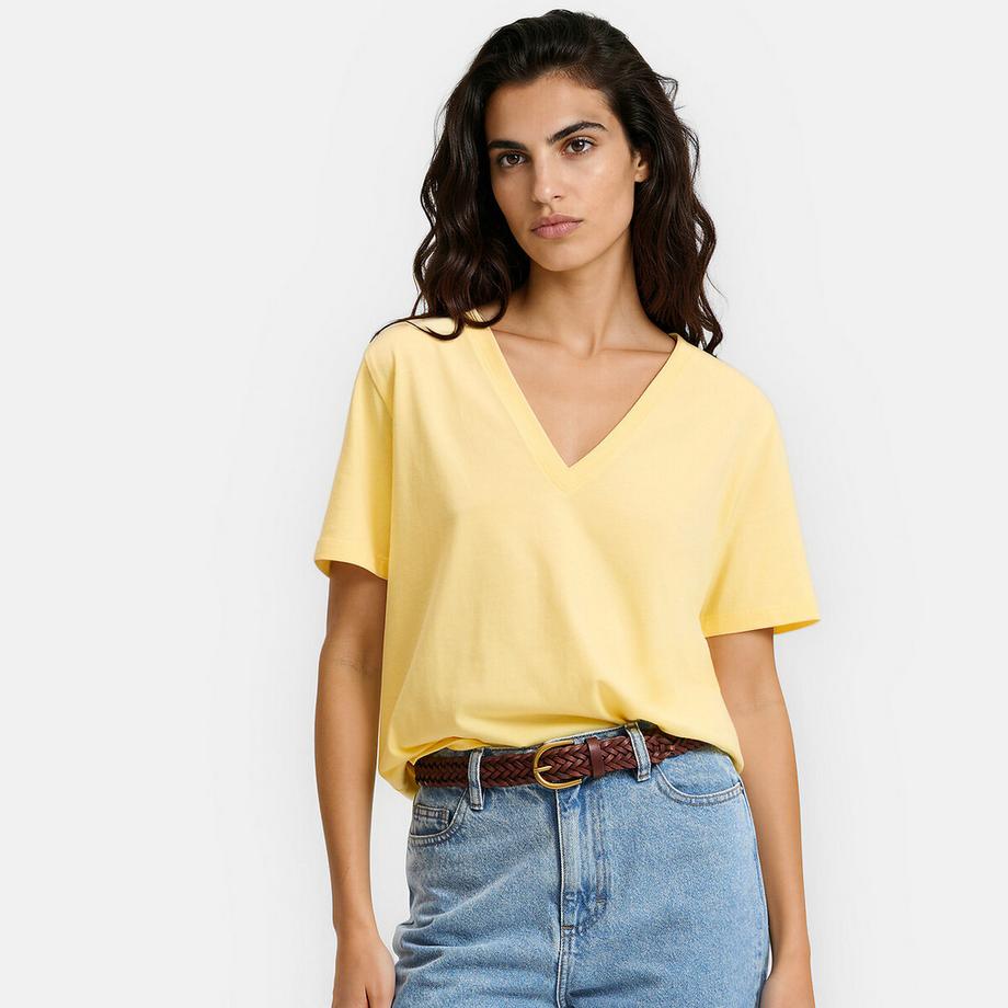 Tshirt en coton col V