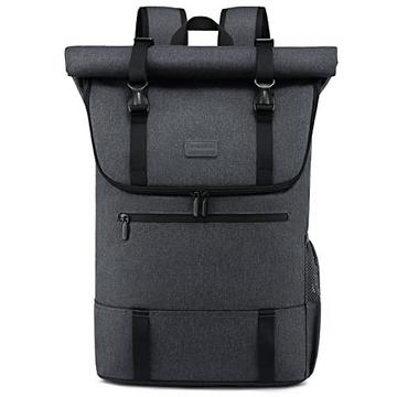 Rucksack für 17 Zoll Laptop, Wasserdichter Roll Top Rucksack groß stylische Rucksäcke mit für