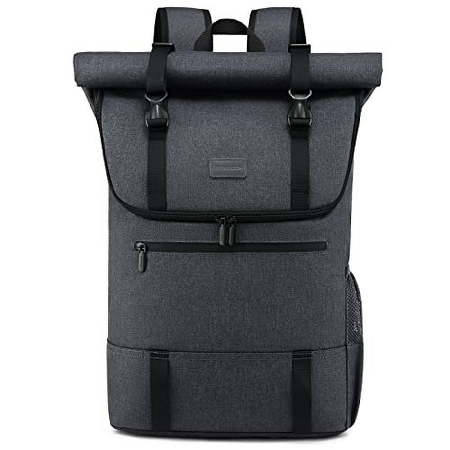 Rucksack für 17 Zoll Laptop, Wasserdichter Roll Top Rucksack groß stylische Rucksäcke mit für