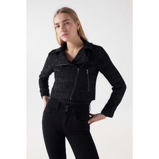 Salsa  Veste en tricot Tweed Biker Style Jacket 