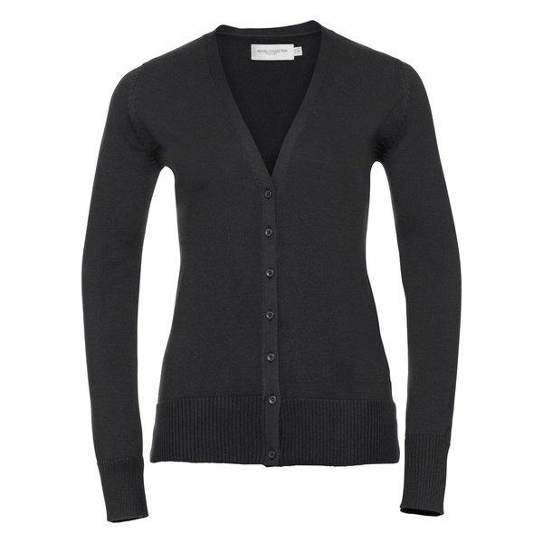 Image of Collection Strickjacke Mit Vausschnitt Unisex Schwarz M
