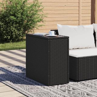 VidaXL Table d'appoint de jardin rotin synthétique  