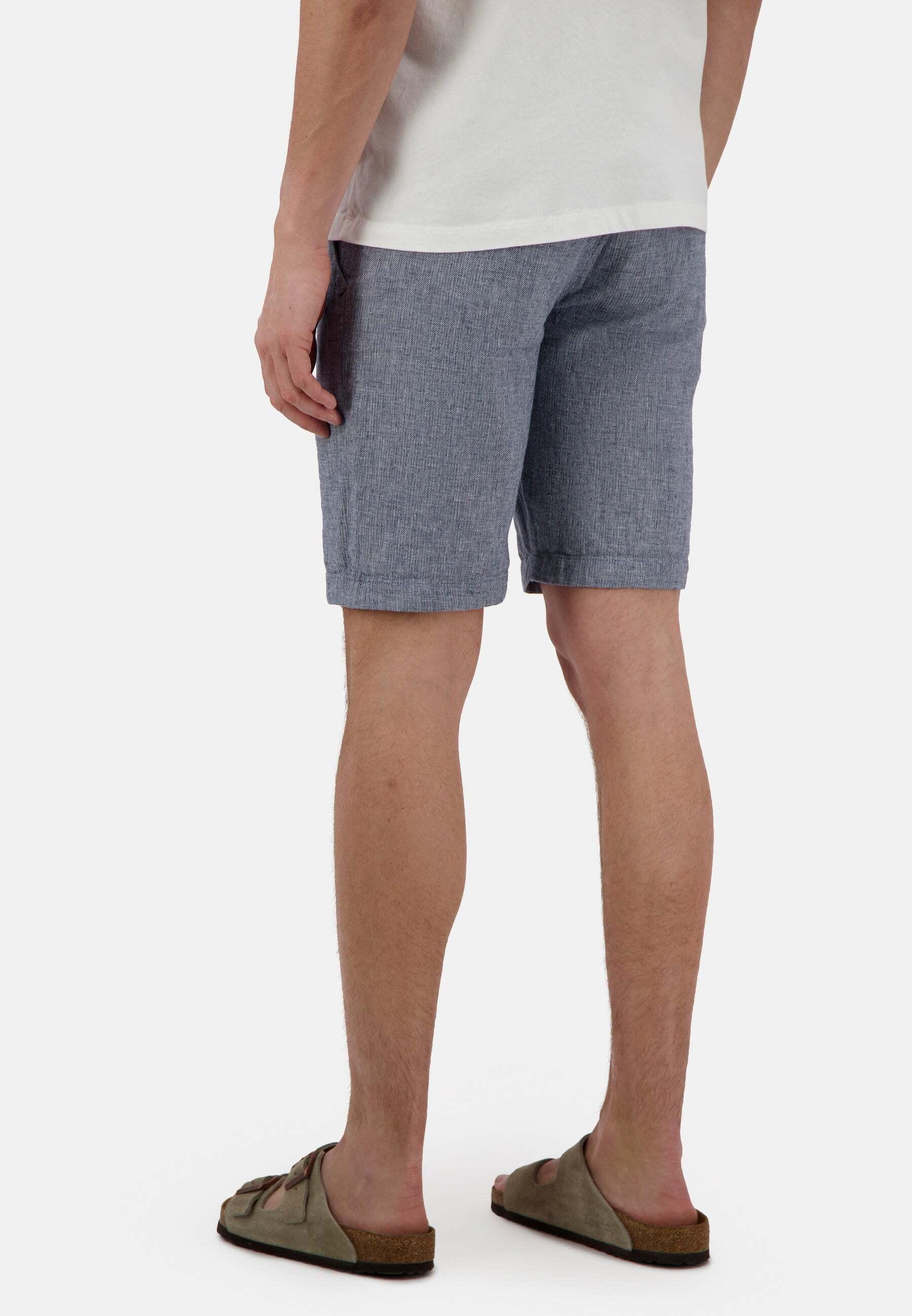 Colours & Sons Colours & Sons Leinenmischung Check Shorts  