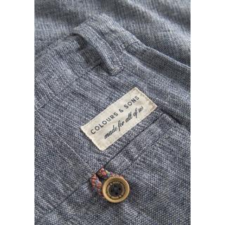 Colours & Sons Colours & Sons Leinenmischung Check Shorts  