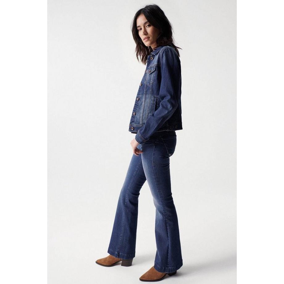 Salsa Veste en Jean Trucker Slim Fit  