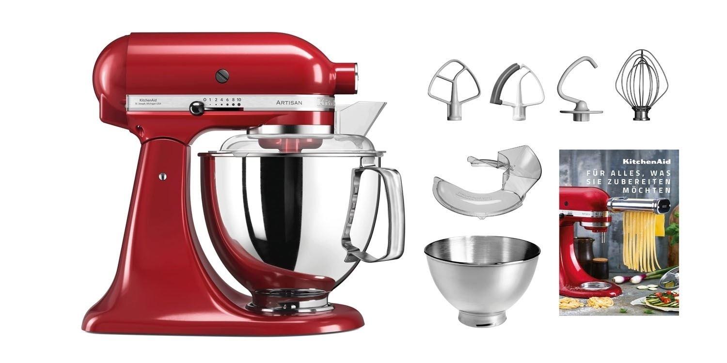 KitchenAid Artisan KSM200 Swiss Edition Rot - Küchenmaschine  4,8 Liter  