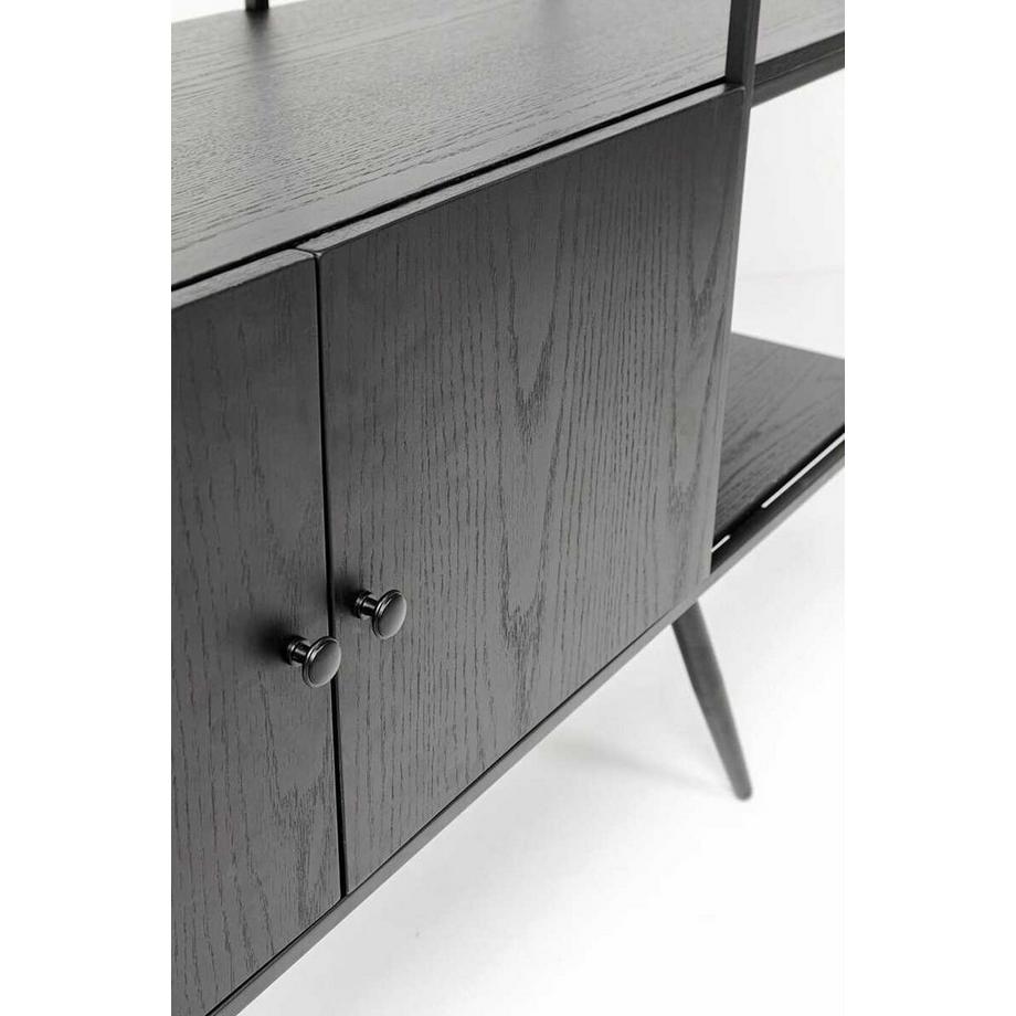 KARE Design Scaffale Cosy Sixties nero 180x183  