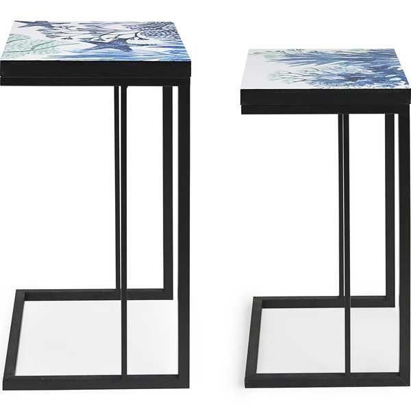 mutoni Table d'appoint Reef K03 (lot de 2)  