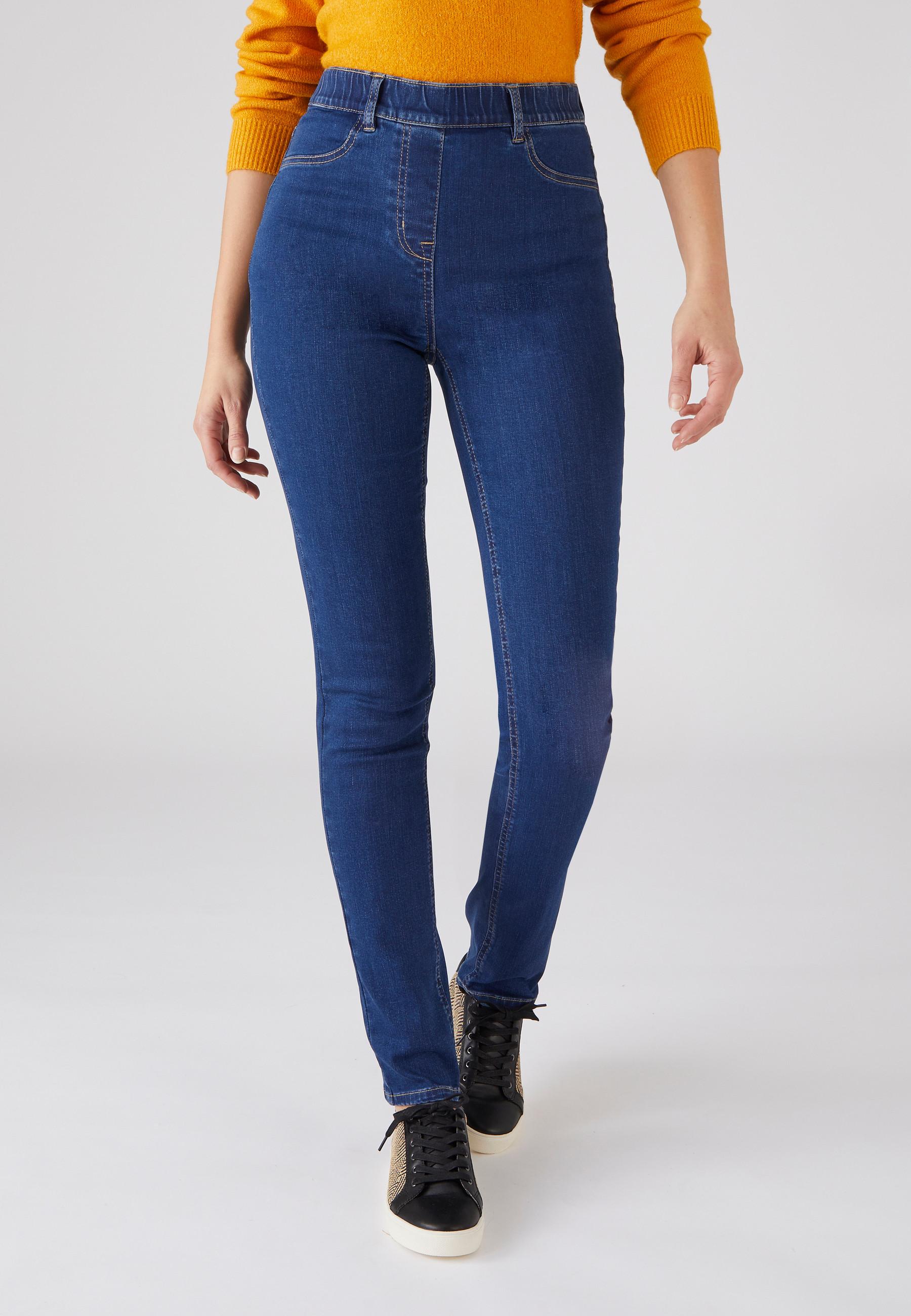 Image of Schlupfjeans Mit Integriertem Shaping-einsatz, Perfect Fit By . Damen Blau 44