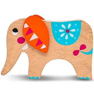 Activity-board  Jouet pile d'éléphants en bois pour l'apprentissage des compétences avec des bâtons colorés/naturels 